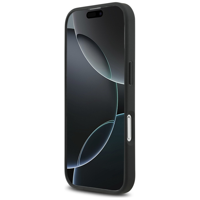 Etui Mercedes Leather Laurel Leaves      Stripes MagSafe do iPhone 17 czarny