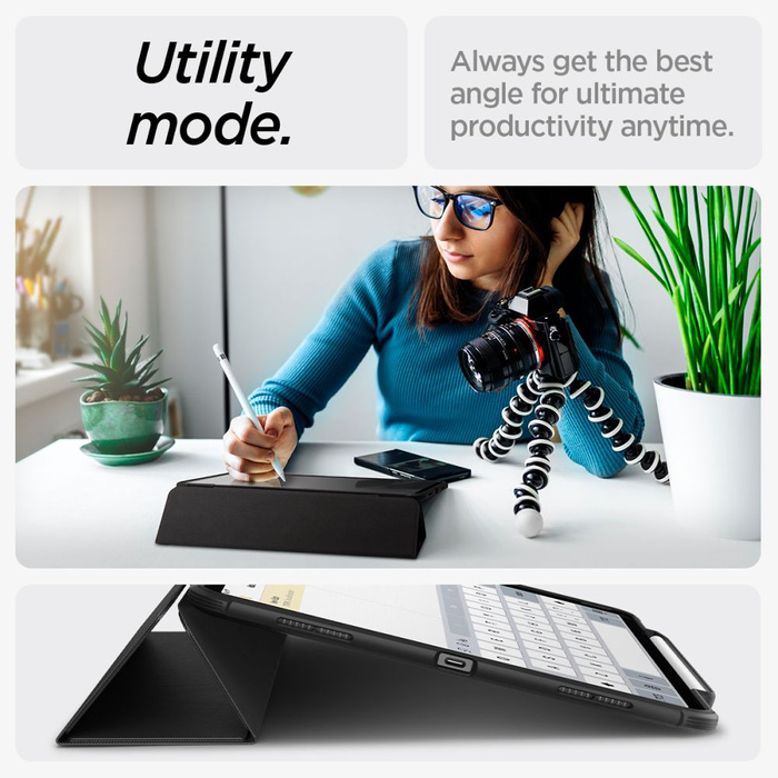 Spigen Rugged Armor IPad "PRO" AIR 13 2024 SCHWARZ