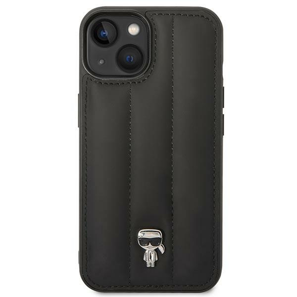 Karl Lagerfeld KLHCP14SPSQPK iPhone 14 6,1" hartcase schwarz/schwarz Puffy Ikonik Pin