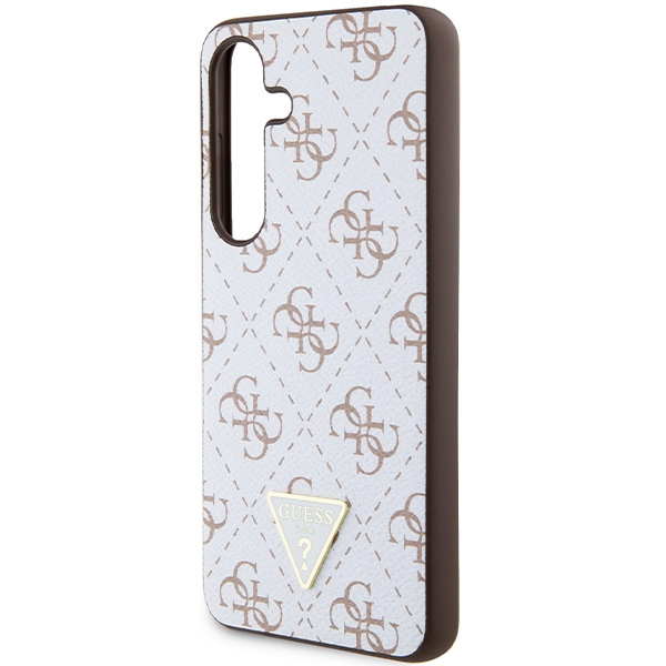 Etui Guess GUHCS24SPG4GPH S24 S921 biały/white hardcase 4G Triangle Case