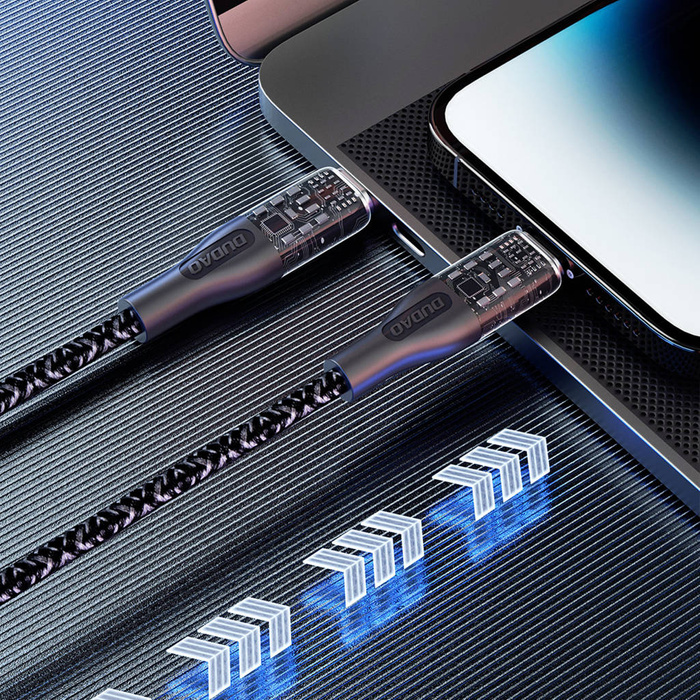 Rychlonabíjecí kabel 120W 1m USB-C - USB-C Dudao L22C - šedý