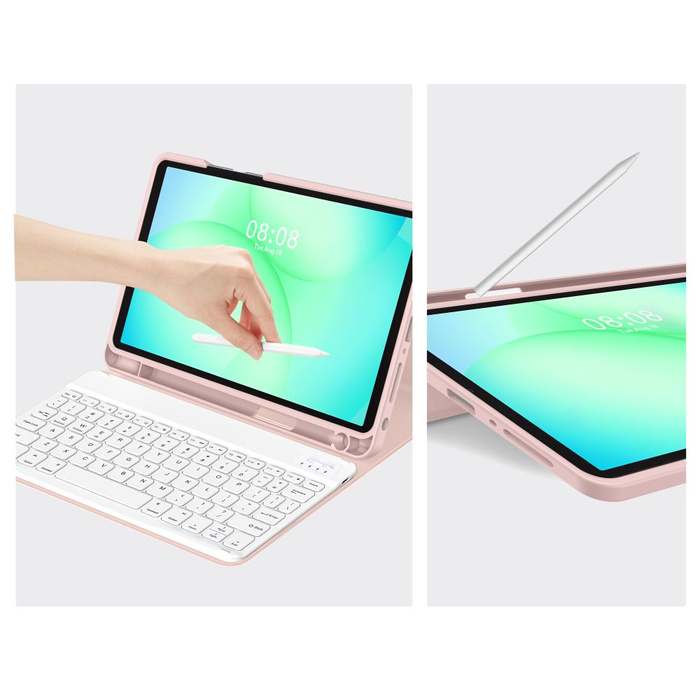 TECH-PROTECT SC PEN + KEYBOARD GALAXY TAB A9+ / A11+ PLUS 11.0 X210 / X215 / X216 / X230 / X235 / X236 PINK
