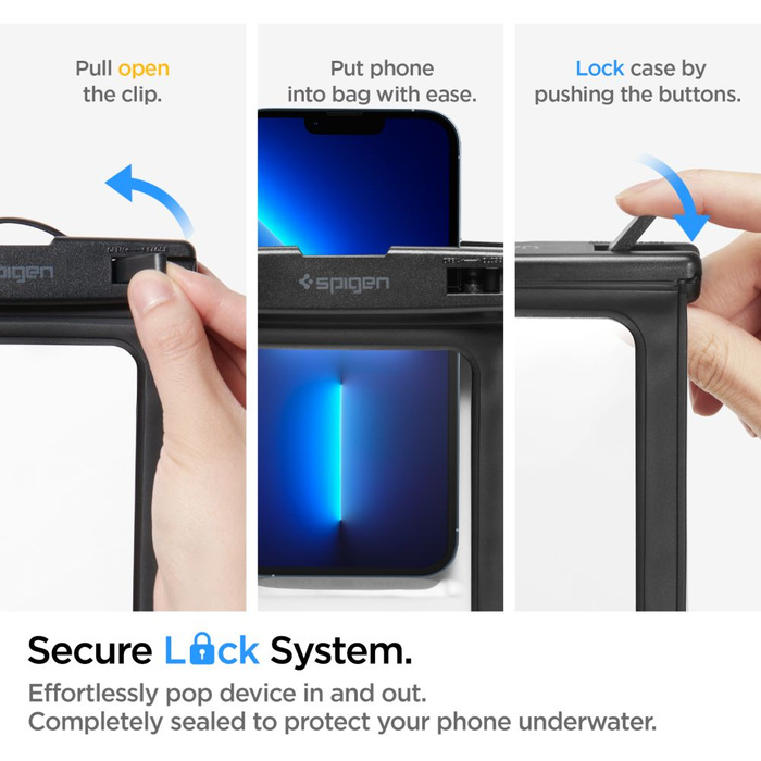 Cover Spigen A601 UNIVERSALE IMPERMEABILE Case NERO