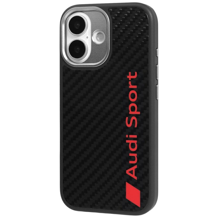 Etui Audi R8 Carbon Fiber MagSafe do     iPhone 17 czarny
