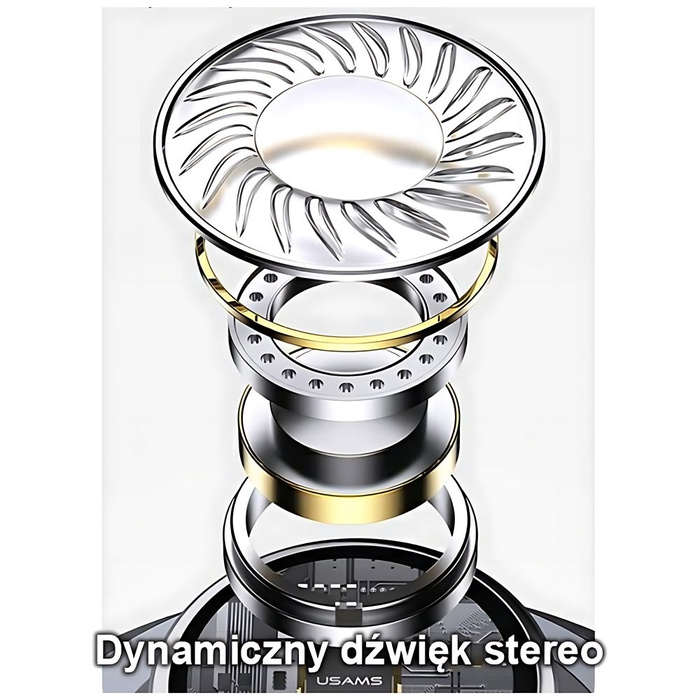 USAMS Kopfhörer EP-46 USB-C schwarz/schwarz 1,2m HSEP4603