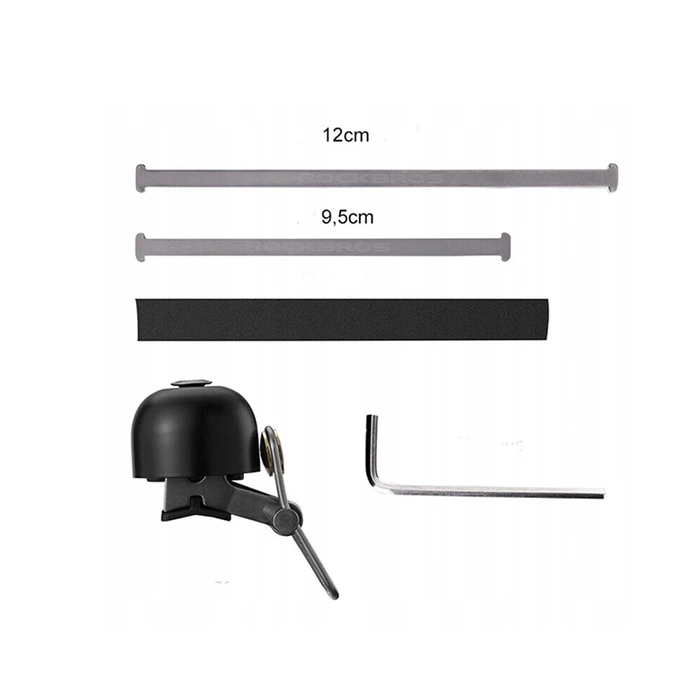 Rockbros 15-1BBK retro bicycle bell - black