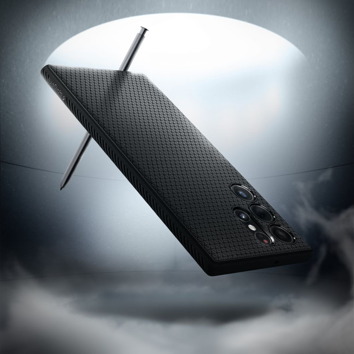 Cover Spigen S22 ULTRA Liquid Air MATTE Nero Case