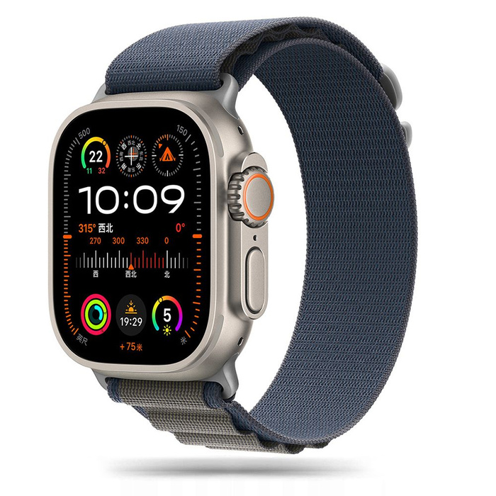 Pasek Tech-protect Nylon Pro Apple Watch 4 / 5 / 6 / 7 / 8 / 9 / Se / Ultra 1 / 2  (42 / 44 / 45 / 49 Mm) Navy / Grey