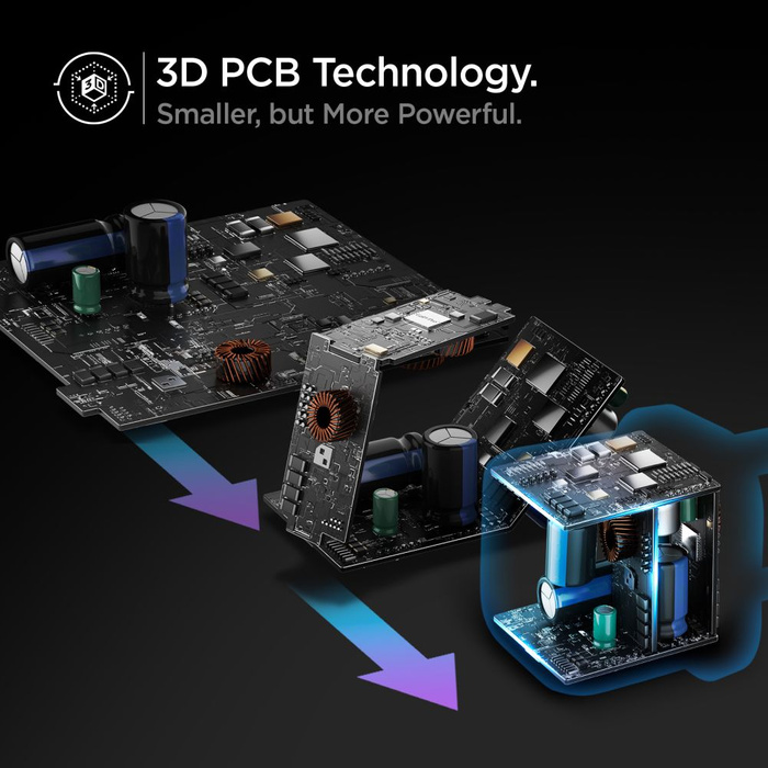 Spigen PE2106EU POWERARC 2-PORT NETZWERK-LADEGERÄT PD65W WEISS