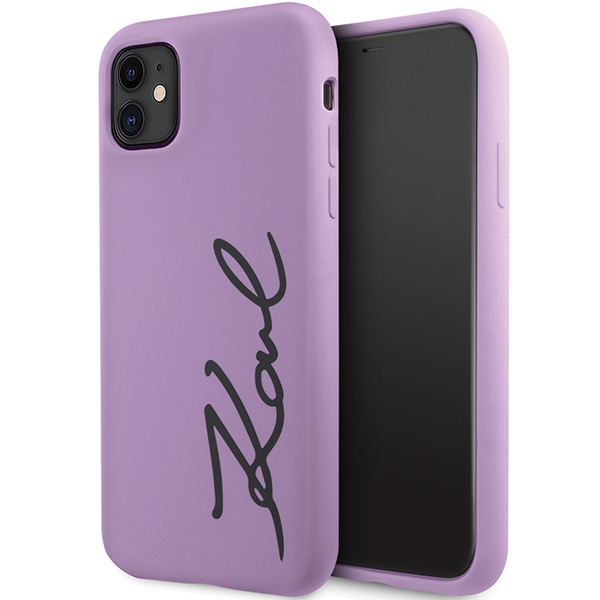 Karl Lagerfeld KLHCN61SKSVGU iPhone 11 / Xr 6.1" viola/viola durocase silicone Signature