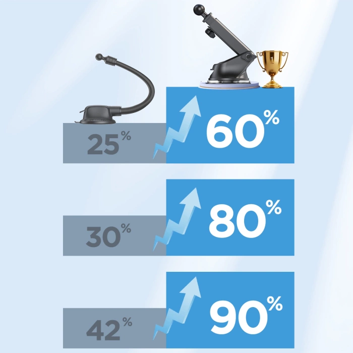 Joyroom JR-ZS219 electric dashboard mount with 15W inductive charger - black