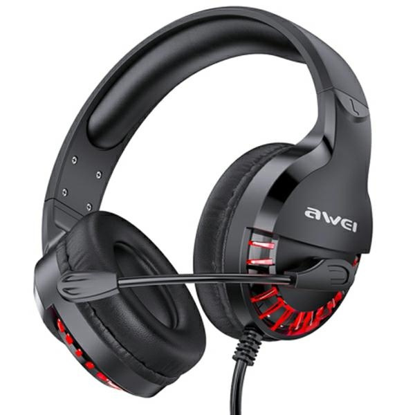 AWEI Gaming Overhead-Kopfhörer mit Mikrofon ES-770i Schwarz