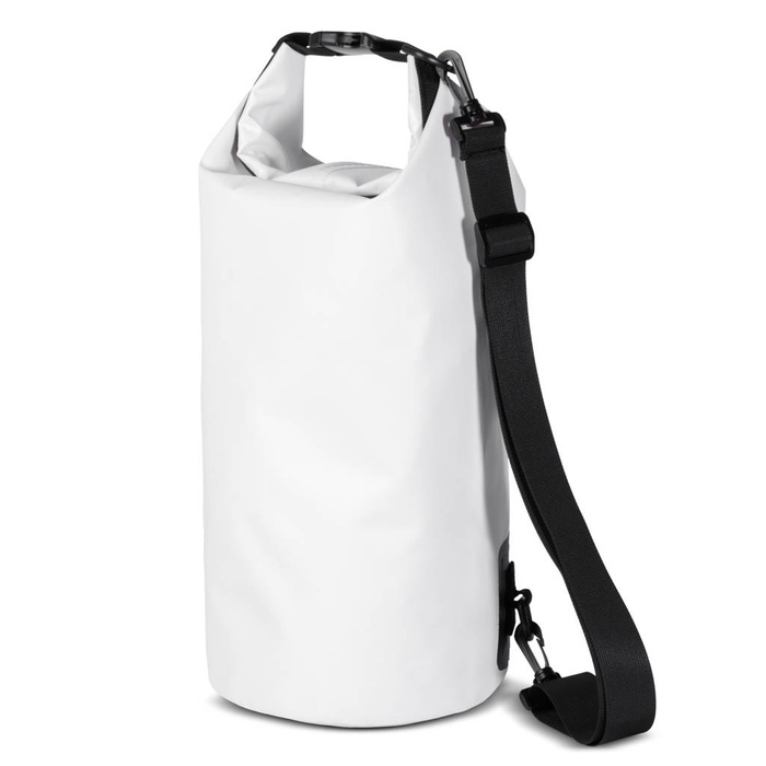 Borsa zaino impermeabile in PVC 10l - bianco
