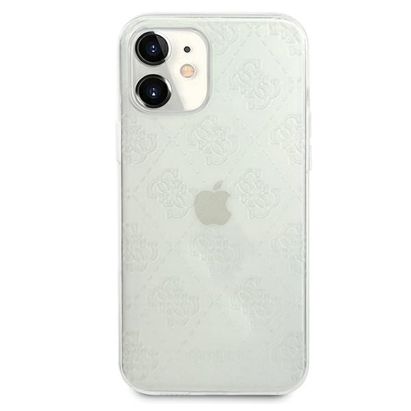 Cover GUESS Apple iPhone 12 Mini 5.4 4G 3D Pattern Collection GUHCP12S3D4GTR Clear Hardcase