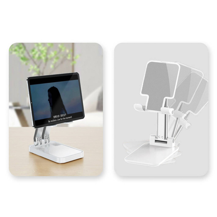 Folding phone stand for tablet (K15) - white