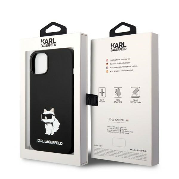 Karl Lagerfeld KLHMP14MSNCHBCK iPhone 14 Plus 6,7" hardcase black/black Silicone Choupette MagSafe