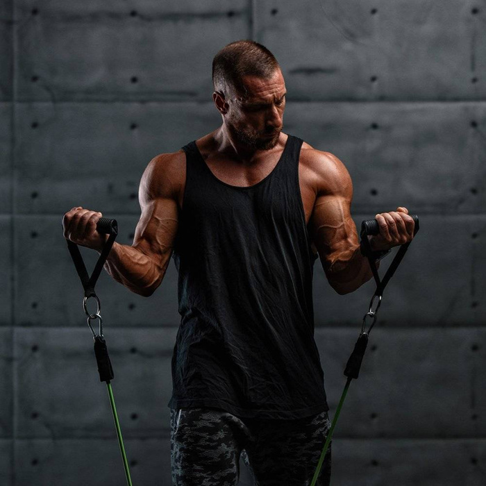 Wozinsky Set di 5 bande di fitness Expander per esercizi + accessori (WRTS5-01)