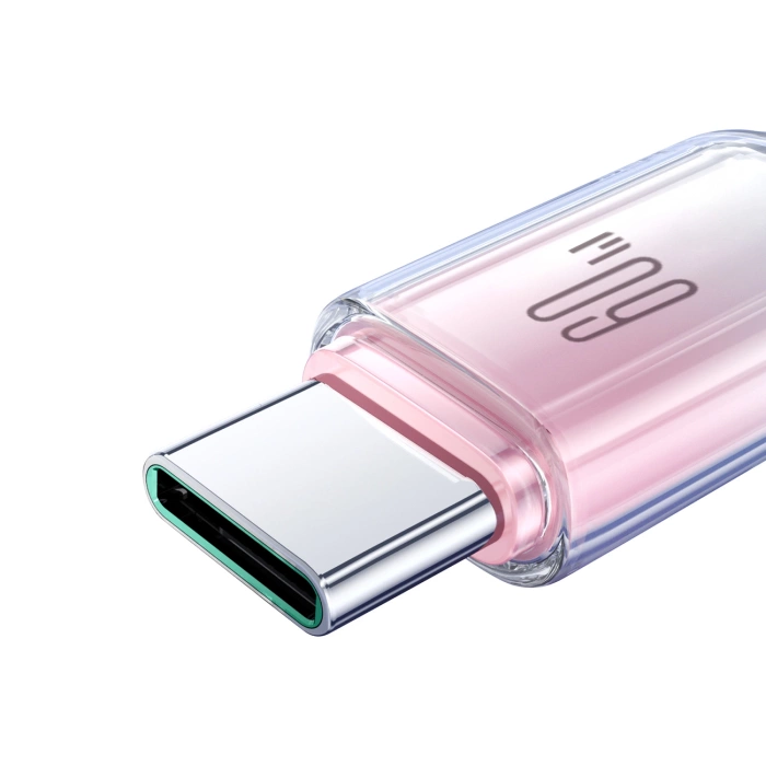 Joyroom S-A42 Crystal-Clear Series 60W USB-C – USB-C-Kabel 1,2 m – Weiß