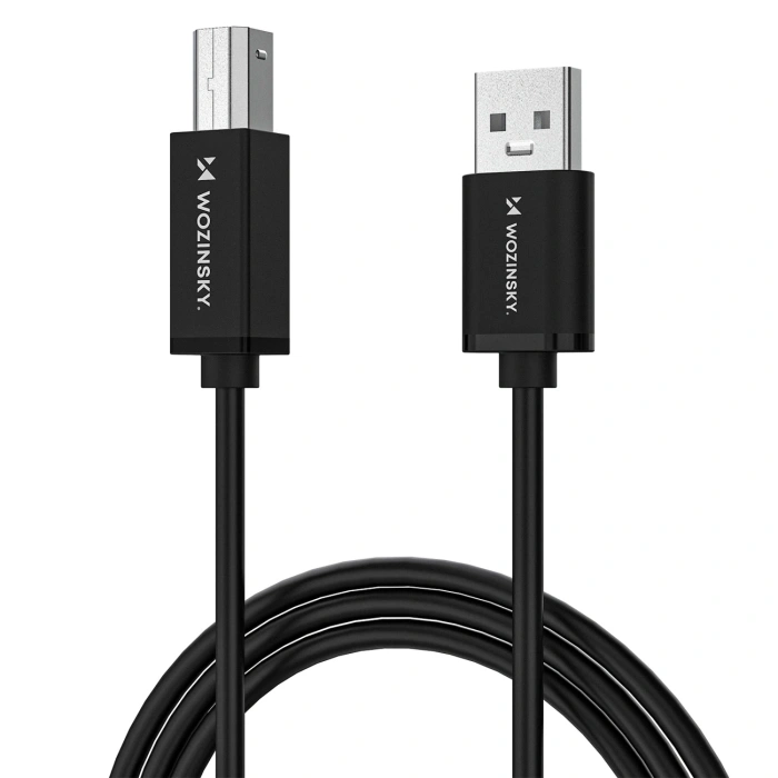 Kabel Wozinsky WKDDY4S USB-B - USB-A 480Mb/s 1m - czarny