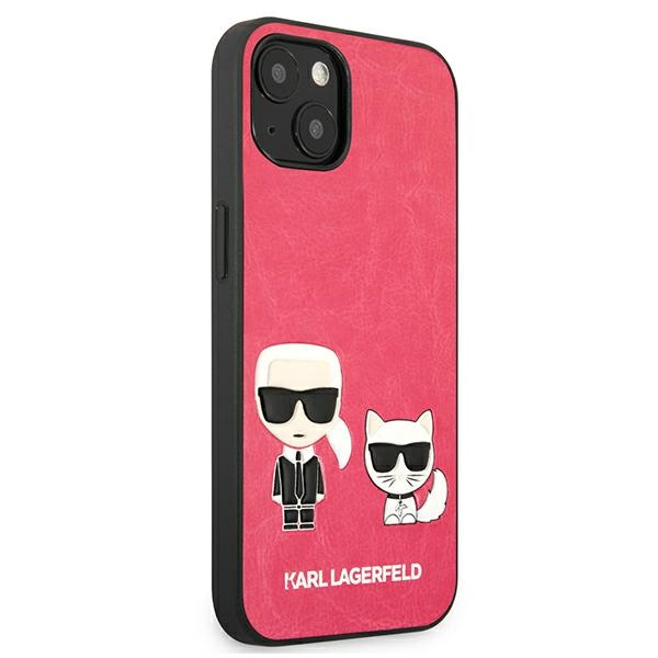 ETUI Karl Lagerfeld KLHCP13SPCUSKCP  13 mini 5.4" fucsia/fushia hardcase Ikonik Karl & Choupette CASE