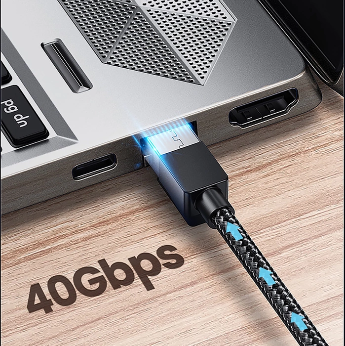 UGREEN NW153 Kabel geflochtenes Netzwerkkabel, Ethernet RJ45, Kat.8, F/FTP, 1,5m (schwarz)