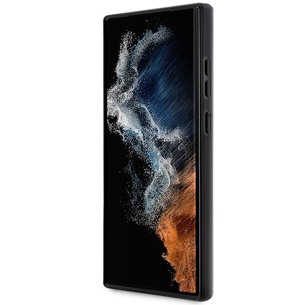 Cover Guess Guhcs23lhtmrsk S23 Ultra S918 Nero/Nero Hardcase Collezione Golden Marble Case