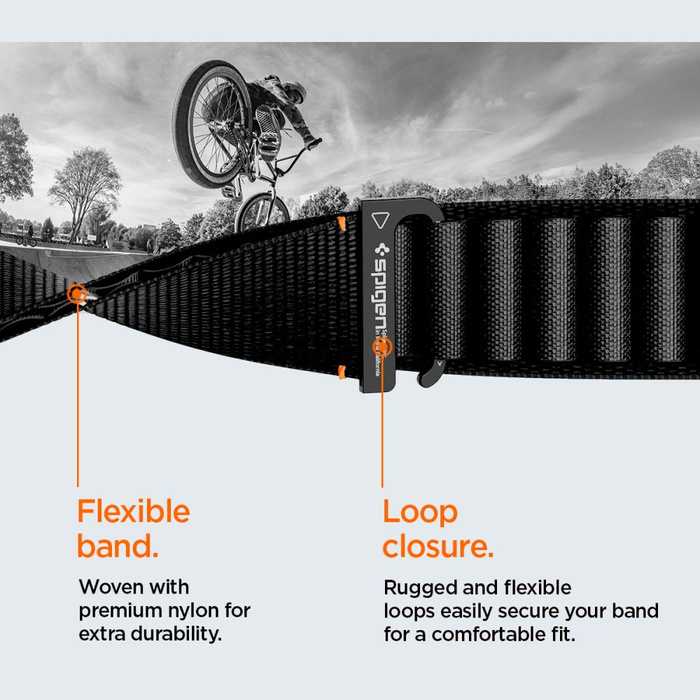 Spigen WBF1 BAND Apple Watch 6 / 7 / 8 / 9 / 10 / SE / ULTRA 1 / 2 (44 / 45 / 46 / 49 MM) BLACK