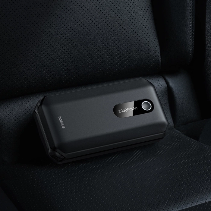 Starthilfegerät Baseus Power Starter Booster 10000mAh 12V (1000A / 500A) + Krokodilkabel Schwarz (C00245501113-00)