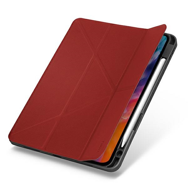 Uniq pouzdro pro Transforma Rigor iPad Air 10,9 (2020) červená / korálově červená Atnimicrobial