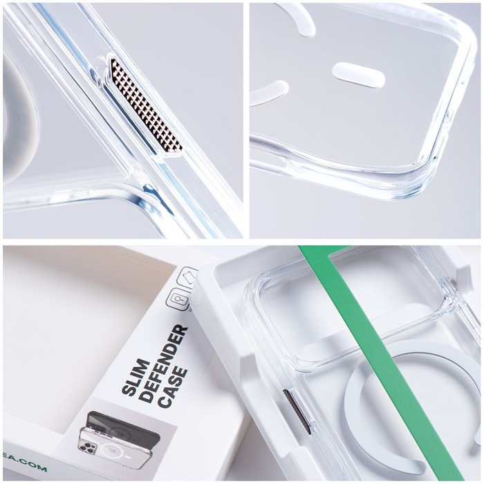 ROAR futerał SLIM DEFENDER kompatybilny z MagSafe do IPHONE 15 Pro Max transparentny