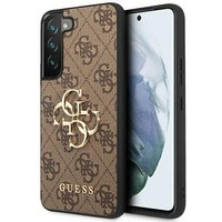 Hülle Guess GUHCS23S4GMGBR S23 S911 braun/braun hartcase 4G Big Metal Logo Case