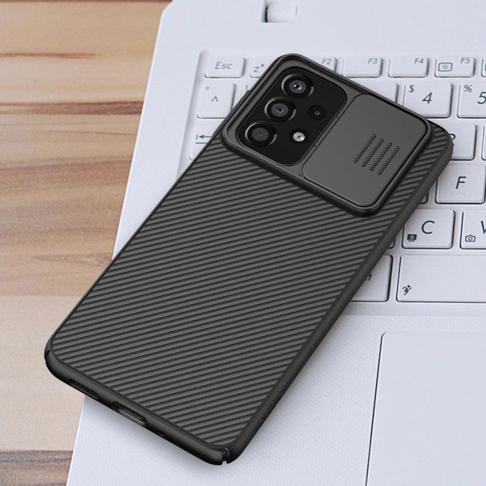 Nillkin CamShield Case etui pokrowiec osłona na aparat kamerę Samsung Galaxy A33 5G niebieski