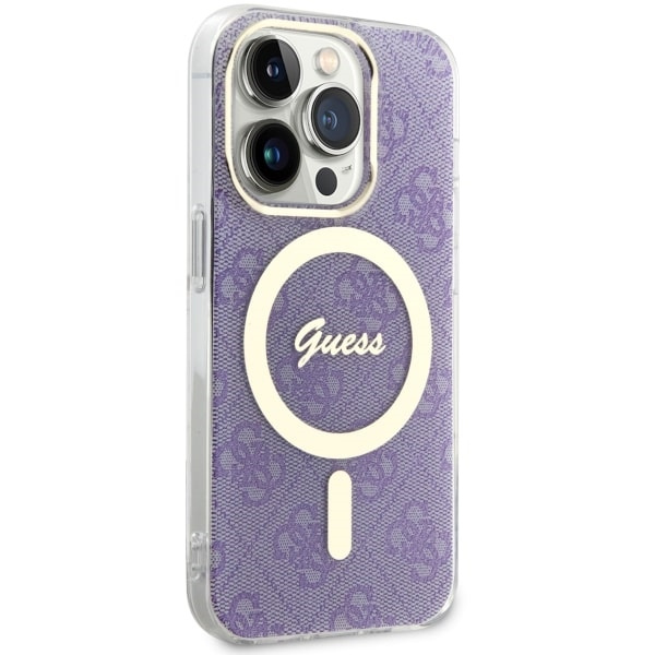 Cover Guess GUHMP14LH4STU iPhone 14 Pro 6.1" viola/viola rigidocase 4G MagSafe Case
