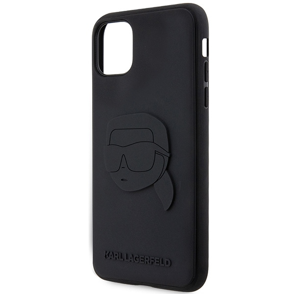 Karl Lagerfeld KLHCN613DRKNK iPhone 11 / Xr 6.1" black/black hardcase Rubber Karl Head 3D