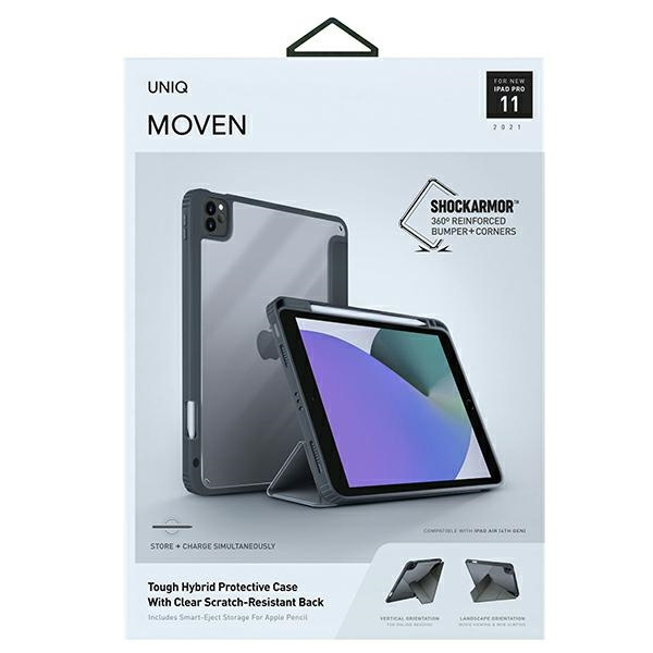 UNIQ Case Apple iPad Pro 11 2021 Moven Antimicrobial Gray Case