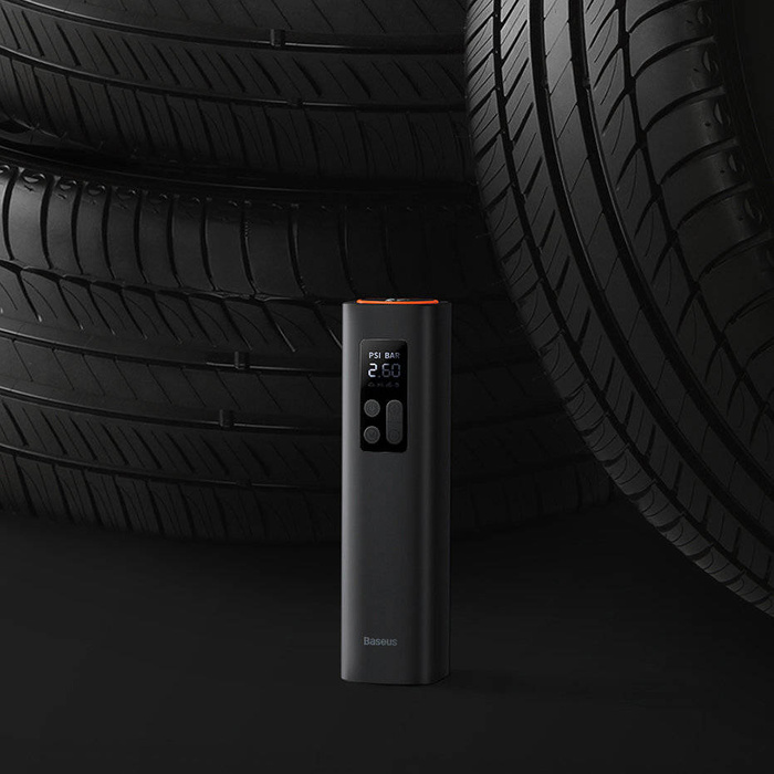 Baseus Mini Auto Kompressor Luftpumpe für Zigarettenanzünder schwarz (CRCQ000001)