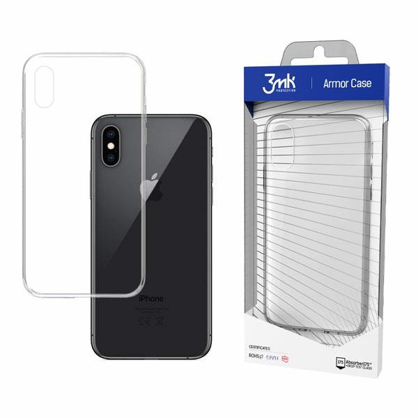 Pouzdro 3MK All-Safe AC iPhone X XS Armor Case Čirý