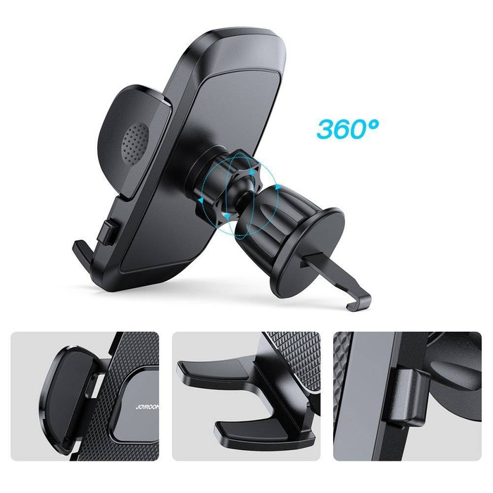 Joyroom mechanical car phone holder for air vent black (JR-ZS259)