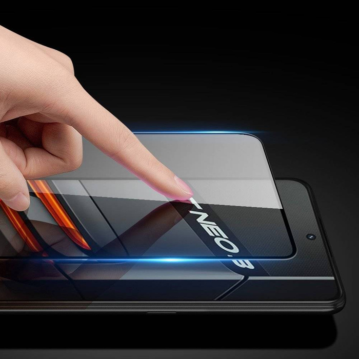 Protecteur d'écran en verre trempé Dux Ducis 9D pour Realme GT Neo 3 9H avec cadre noir