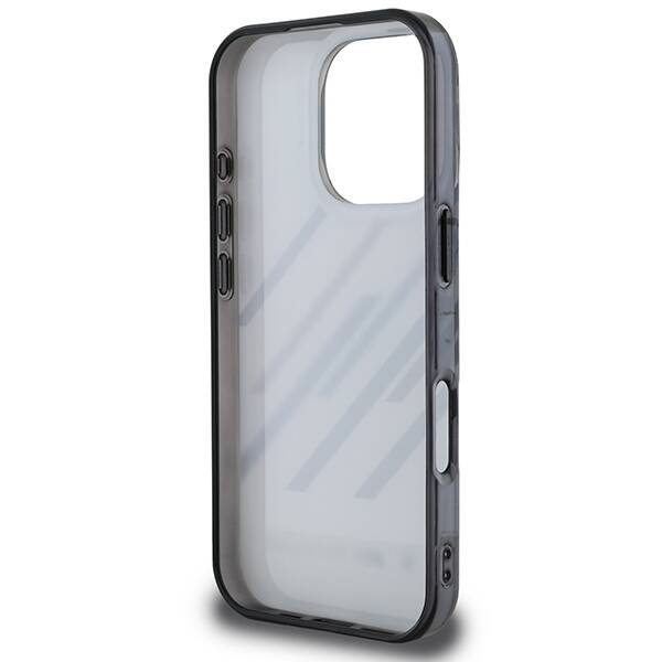 Hülle BMW iPhone 16 Pro 6.3" grau/grau hartcase Motosport IML Random Stripes