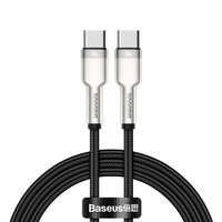 Baseus Cafule Series Metal Data USB Type C - USB Typ C Cable Power Delivery 100 W (20 V / 5 A) 1 m black (CATJK-C01)
