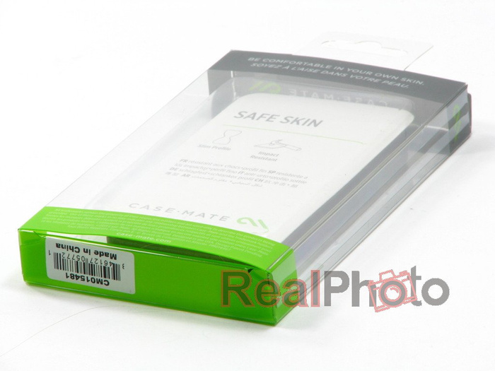 Apple iPhone 4 4S CASE-MATE Safe Skin Smooth Black Silicone Cover