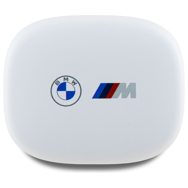 BMW headphones Bluetooth BMBEMIATP20LOH TWS + docking station white/white Printed Logos