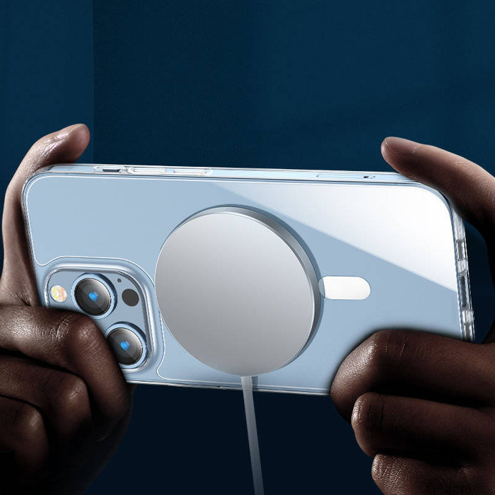 Joyroom Mingkai Series Durable MagSafe Case für iPhone 13 Pro Max (6,7") Transparent (JR-BP962)