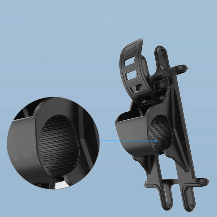 Silicone bicycle phone holder - black