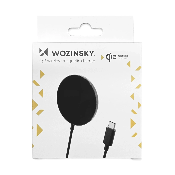 Wozinsky 15W Wireless Qi2 Inductive Charger - Black
