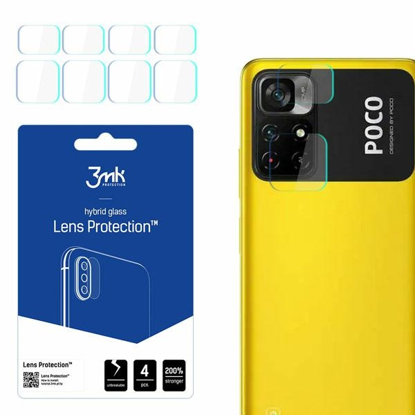 3mk Protection d'objectif Xiaomi POCO M4 Pro Protection pour objectif de caméra 4pcs