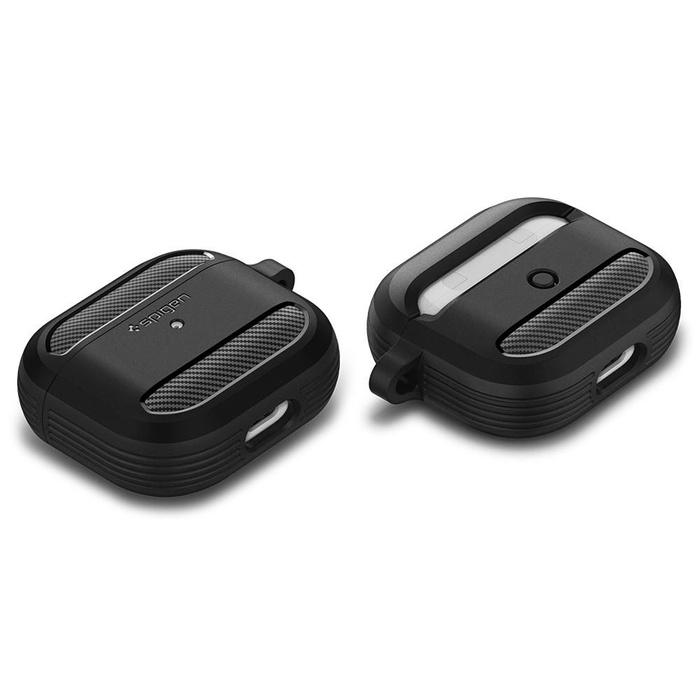 ÉTUI SPIGEN RUGGED ARMOR APPLE AIRPODS 3 2021 MATTE NOIR