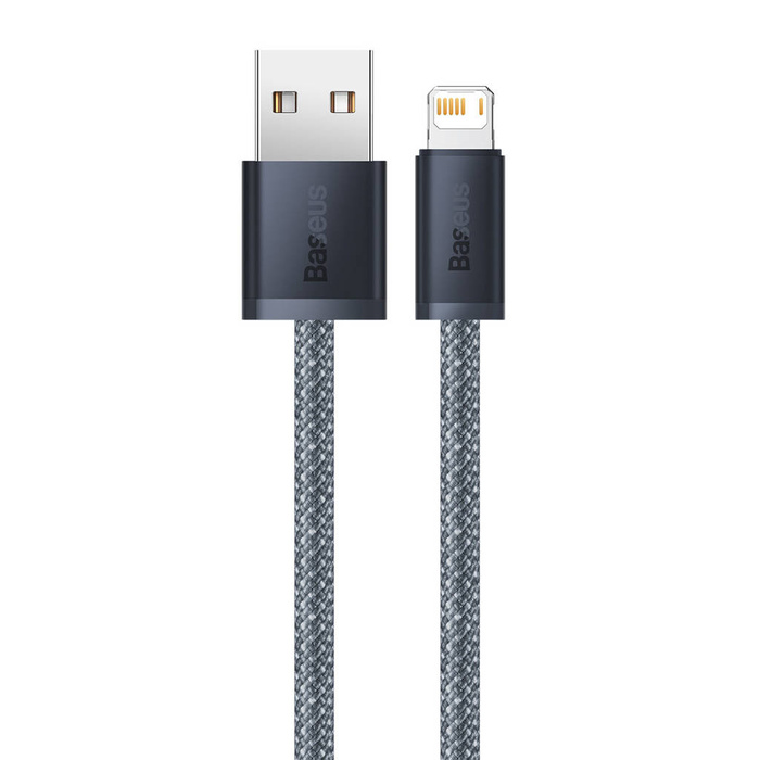 Baseus iPhone USB cable - Lightning 2m, 2.4A gray (CALD000516)