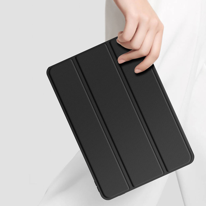Funda Dux Ducis Toby para iPad 10.9'' 2022 (10 gen.) funda con espacio para Apple Pencil stylus smart cover stand negro